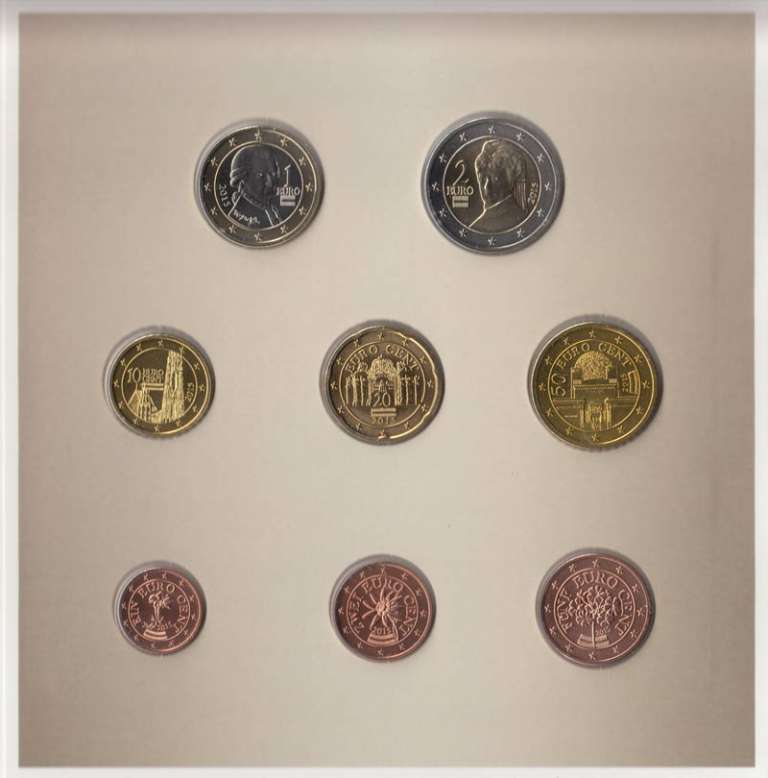 (2015, 8 монет) Набор монет Австрия 2015 год &quot;Испанская школа верховой езды&quot;   Буклет